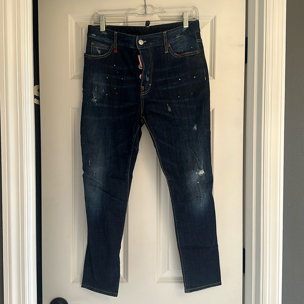 Dark Distressed Dsquared2 Jeans